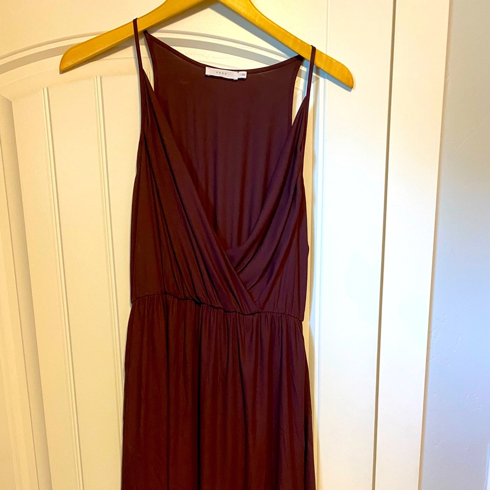 Maroon mid thigh dress.  NWOT.